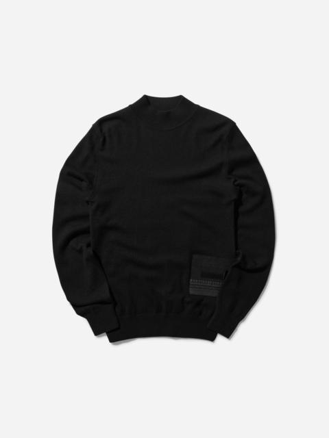 Military Turtleneck Sweater with Gloves Black