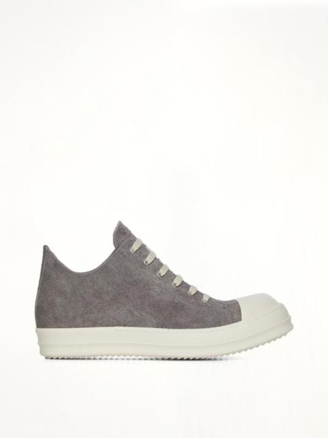 Rick Owens Low Sneaker in Steel/Milk