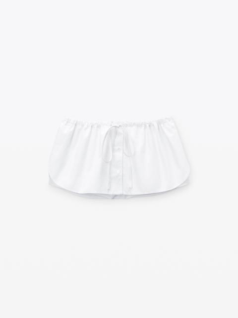 Drawstring Skort in Crystal Hotfix Poplin