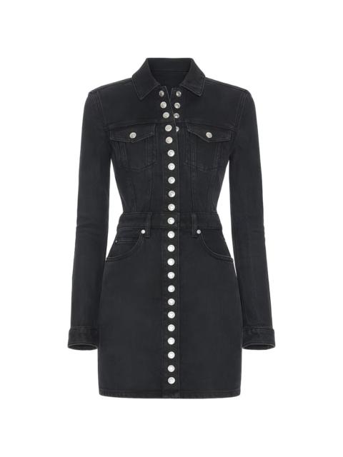 Alexander Wang buttoned collared mini dress