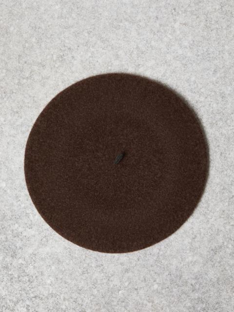 Brunello Cucinelli Wool beret with Precious detail