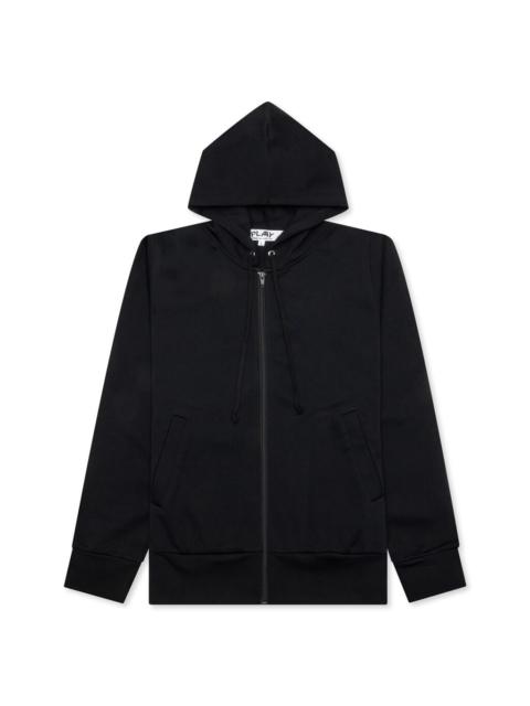 COMME DES GARCONS PLAY X THE ARTIST INVADER WOMEN'S FULL-ZIP HOODIE - BLACK