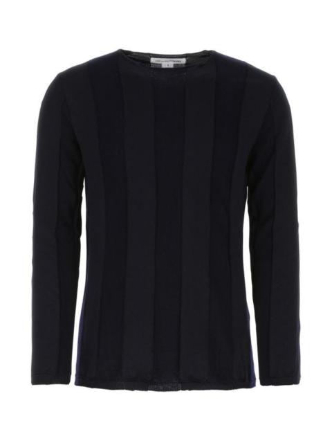 Midnight blue polyester blend sweater