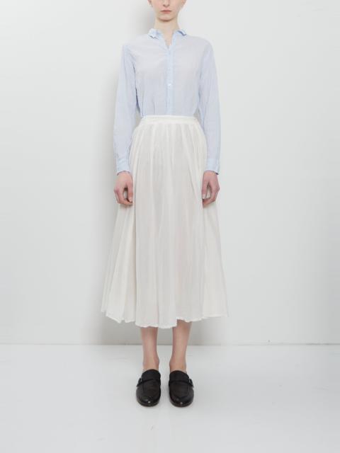 pas de calais Cotton Silk Lawn Tuck & Gather Skirt