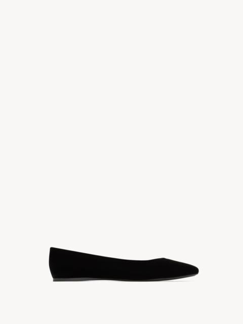 SAINT LAURENT GIO BALLET FLATS IN VELVET