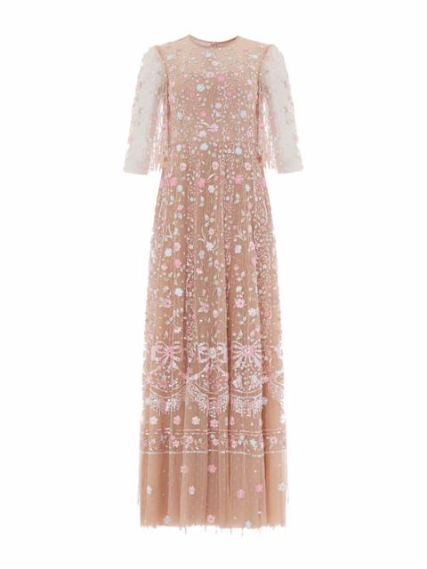 Needle & Thread Rococo Ribbon Round Neck Gown