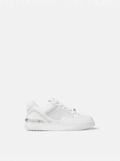 VERSACE Biggie Basket Leather Sneakers