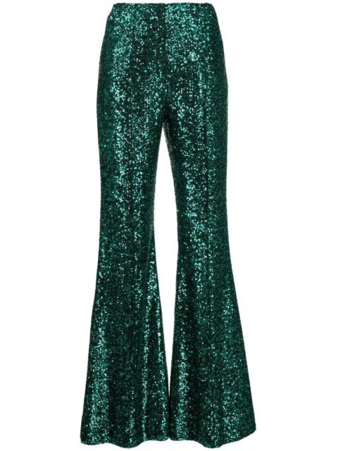 ELIE SAAB Full Paillettes Flare Pants