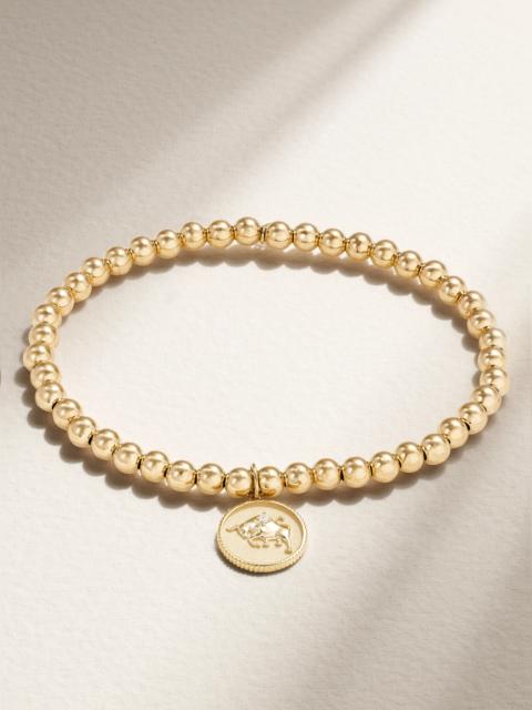 SYDNEY EVAN Taurus 14-karat Gold Diamond Bracelet