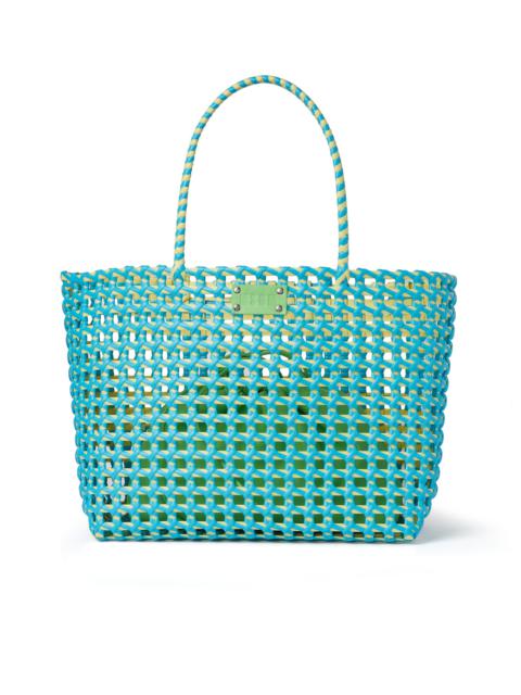 MSGM Large woven tote bag with logo