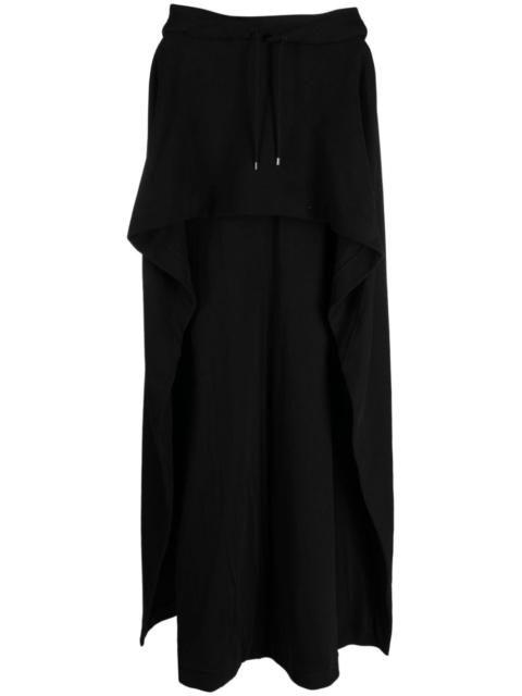 SAINT LAURENT asymmetric cotton cape