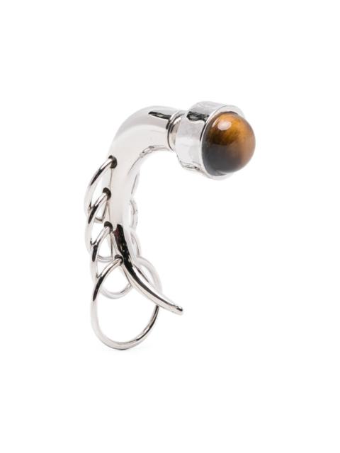 PANCONESI Pierced Spina ring detail earrings