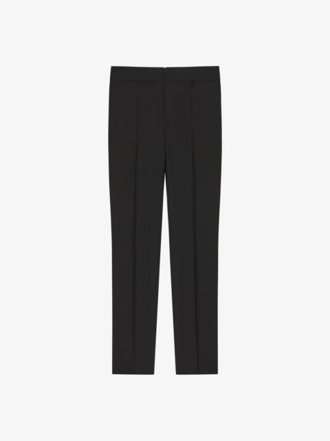 SLIM FIT TAILORED PANTS IN WOOL AND MOHAIR