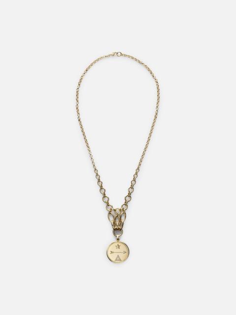 FOUNDRAE Dream Lattice 18kt gold chain necklace with diamonds