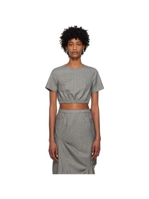 ★ADERERROR★ Flut cropped tshirt Orange Orange Flut T-Shirt by ADER error on Sale
