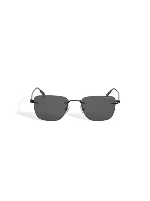 Montblanc SQUARED SUNGLASSES WITH BLACK METAL FRAME