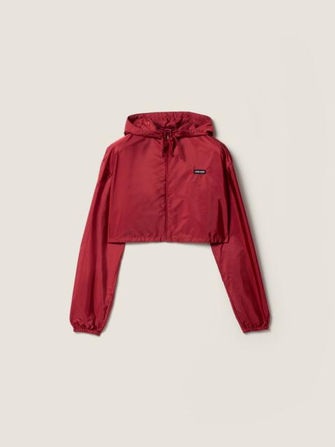 Miu Miu Technical fabric windbreaker