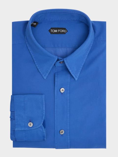 TOM FORD Men's Refined Cotton Voile Fluid-Fit Shirt