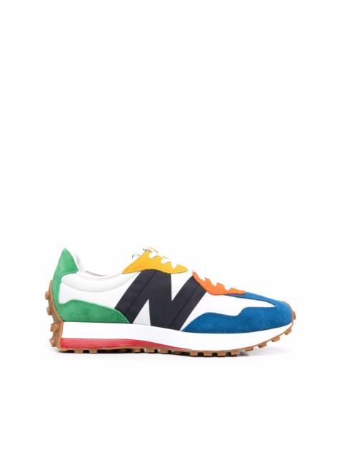 colour-block panelled low-top sneakers