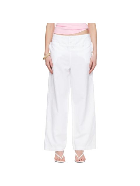 gimaguas White Anna Trousers