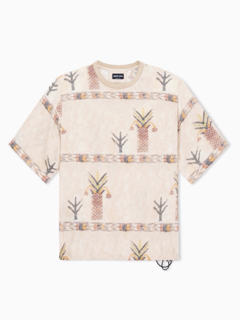 GIORGIO ARMANI PRINTED SILK T-SHIRT