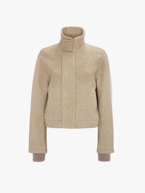 Victoria Beckham Bomber Jacket In Camel