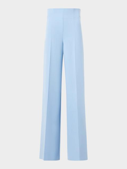 AKRIS Double-Face Wool Bootcut Trousers