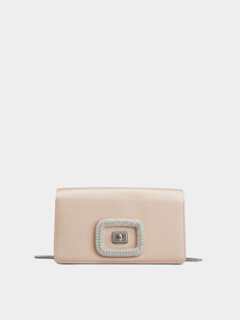 Roger Vivier Viv' Choc Jewel Mini Bag in Satin