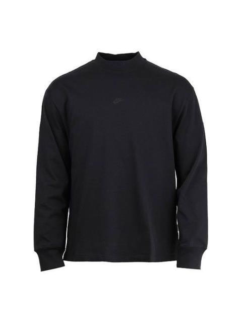 Nike Nike Logo Pattern Loose Round Neck Long Sleeves Couple Style Black DD7029-010