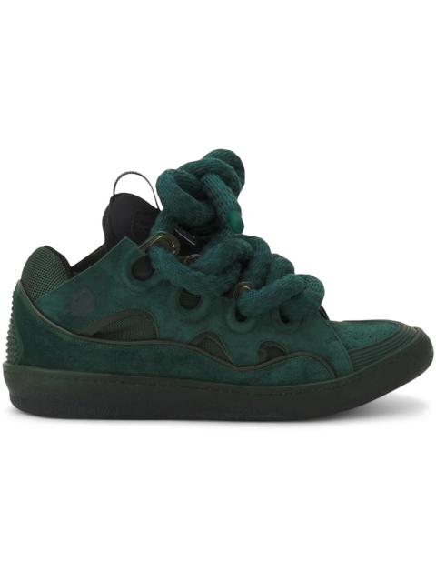 Lanvin Lanvin Leather Curb Snake Laces Green Black