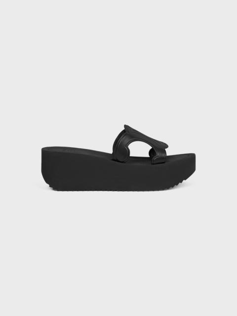 CELINE SUNNY WEDGE MULE IN Calfskin - Vegetal Tanning