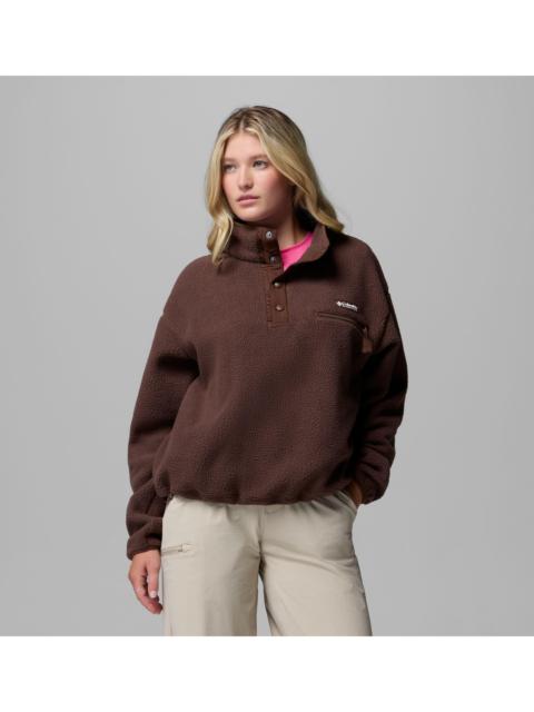 Columbia Women's Helvetia II Cropped Half Snap Fleece Pullover