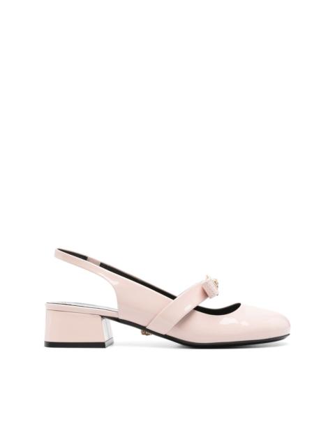 VERSACE 35mm Gianni Ribbon pumps