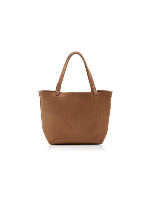 The Row Small Park Suede Tote Bag neutral