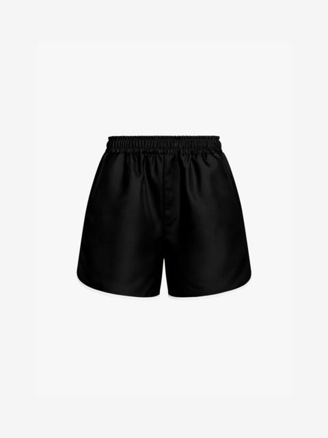 The Frankie Shop Adia Satin Boxer Shorts - Black