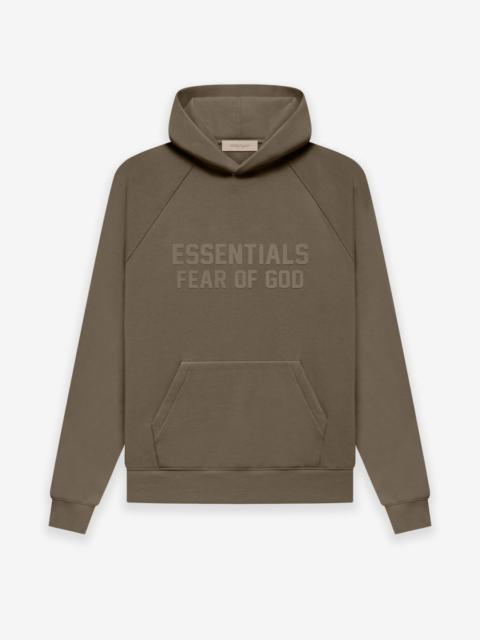 ESSENTIALS Brown Raglan Hoodie, ssense