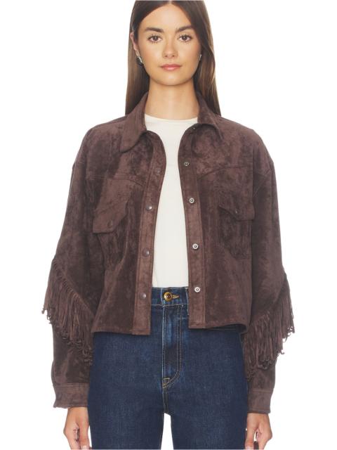 BLANKNYC Cropped Fringe Jacket