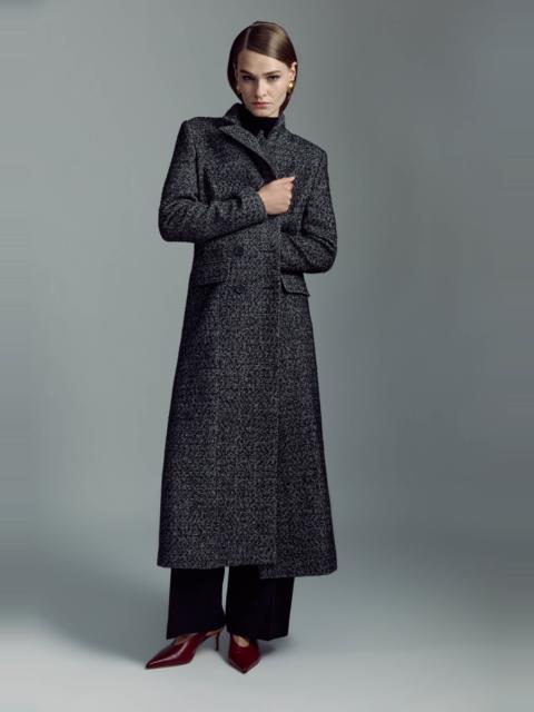 BARDOT Blythe Double Breasted Coat In Black & White