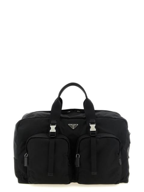 Prada Travel Bag With Metal Buckles