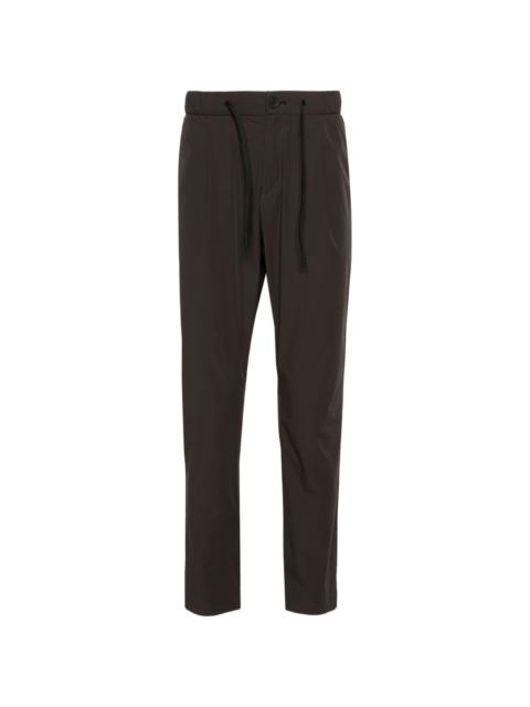 Herno drawstring tapered trousers