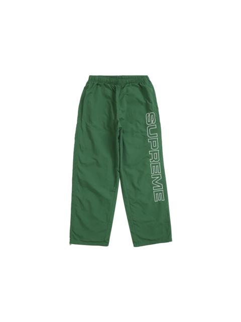 Supreme Supreme Spellout Embroidered Track Pant (FW24) Dark Green