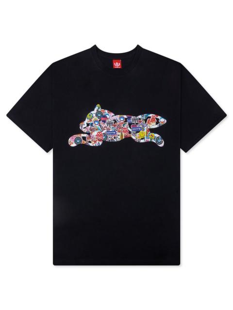 ICECREAM STICKERS S/S TEE - BLACK