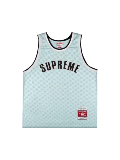 Supreme x Mitchell And Ness Basketball Jersey 'Light Blue'