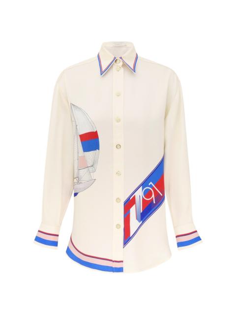 Zimmermann PRINTED MAN STYLE SHIRT
