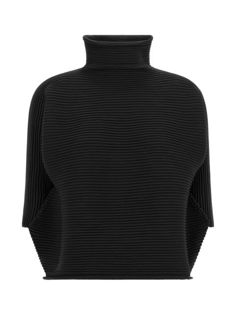 Pleats Please Issey Miyake 'Zig Zag Knit' Blouse
