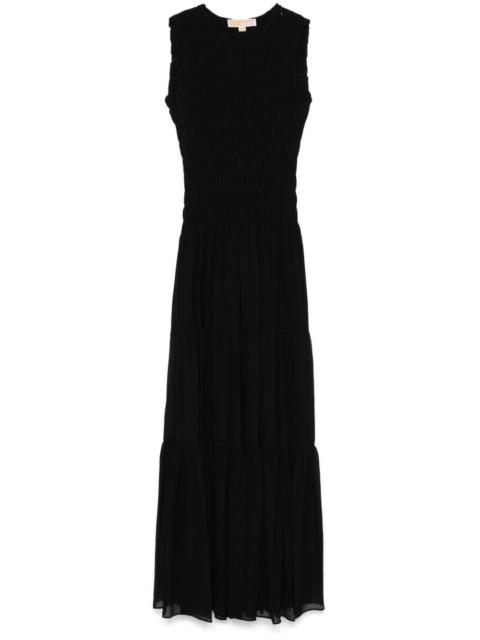 MICHAEL KORS gathered georgette maxi dress