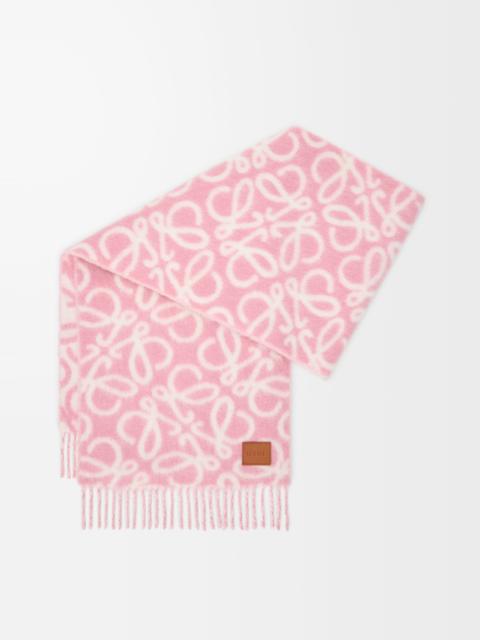 Loewe Anagram scarf in alpaca and wool blend
