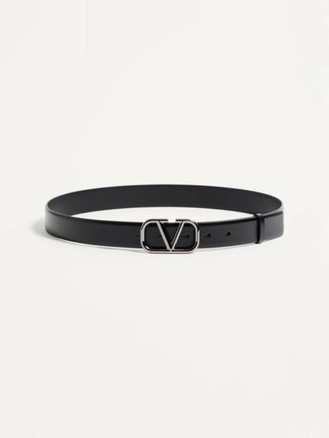Valentino VLOGO SIGNATURE CALFSKIN BELT 30 MM