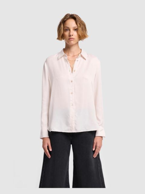 7 For All Mankind Cupro Shirt in Milk