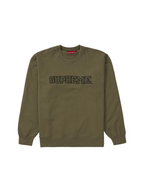 Supreme Supreme Shattered Logo Crewneck Light Olive